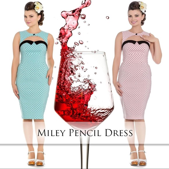 Hell Bunny Dresses & Skirts - COPY - Hell Bunny Miley Pink Polka Dot Dress